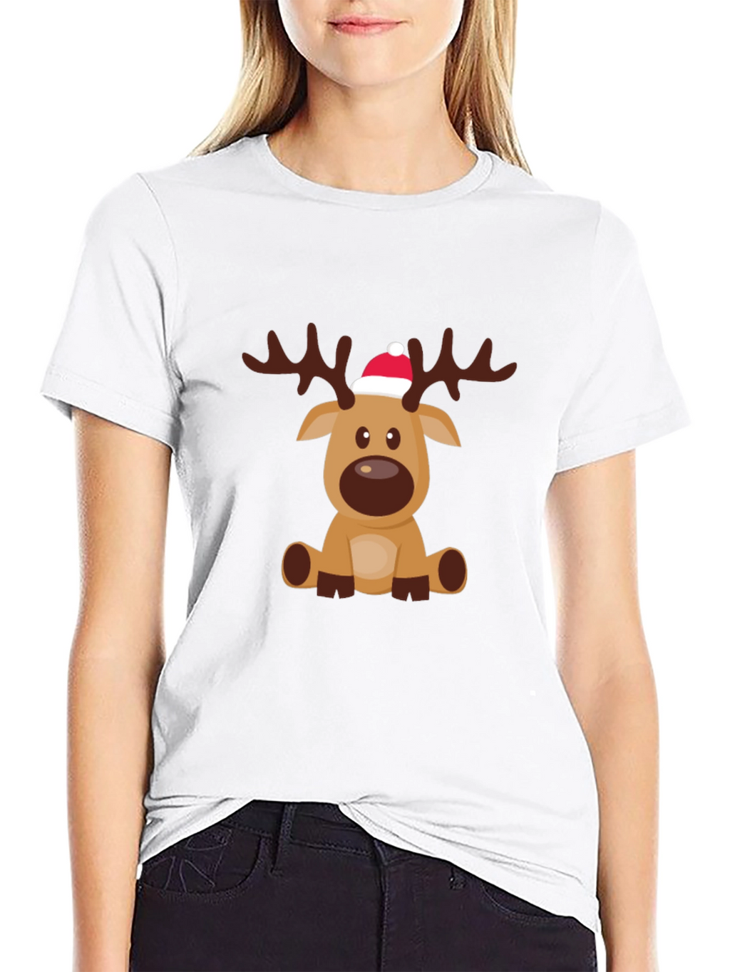 Festive Reindeer Graphic Tee