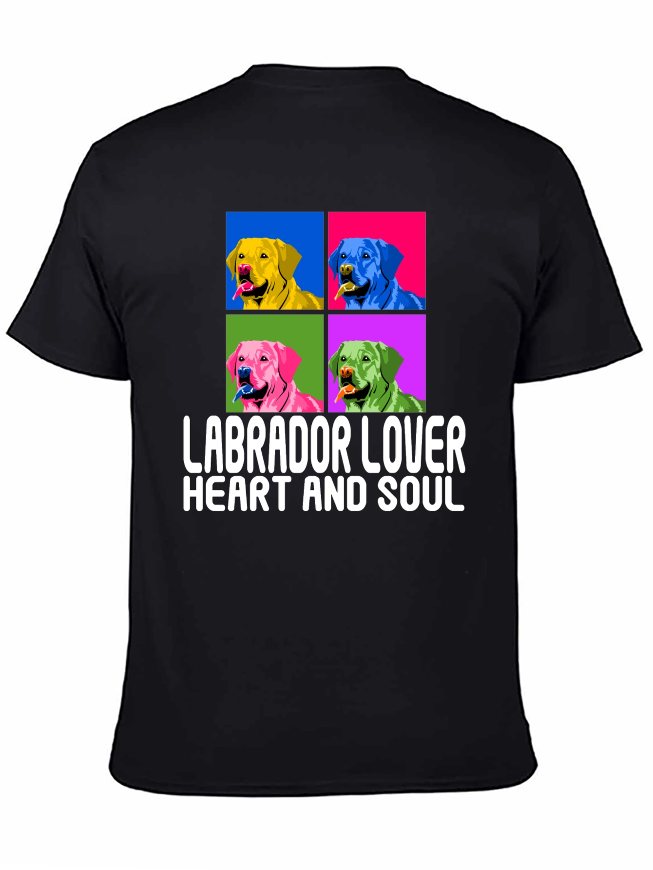 Labrador Lover T-Shirt: Colorful Dog Breed Tee