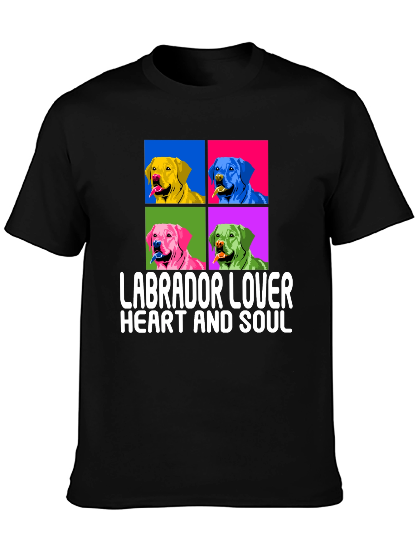 Labrador Lover T-Shirt: Colorful Dog Breed Tee
