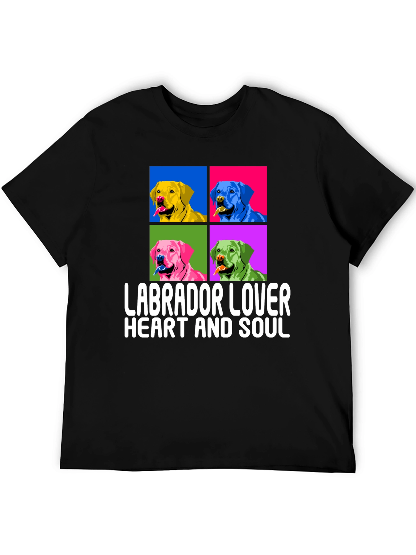 Labrador Lover T-Shirt: Colorful Dog Breed Tee