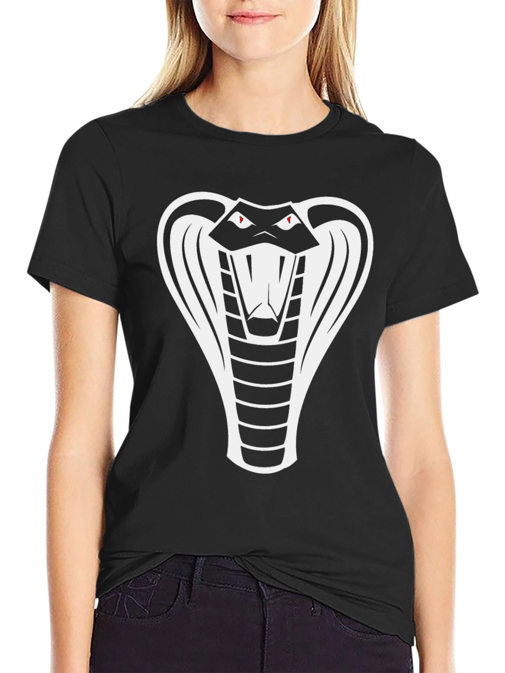 Black Cobra Snake Graphic T-Shirt