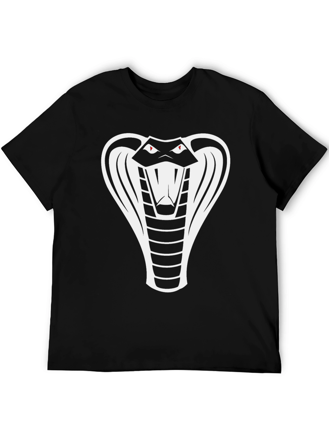 Black Cobra Snake Graphic T-Shirt