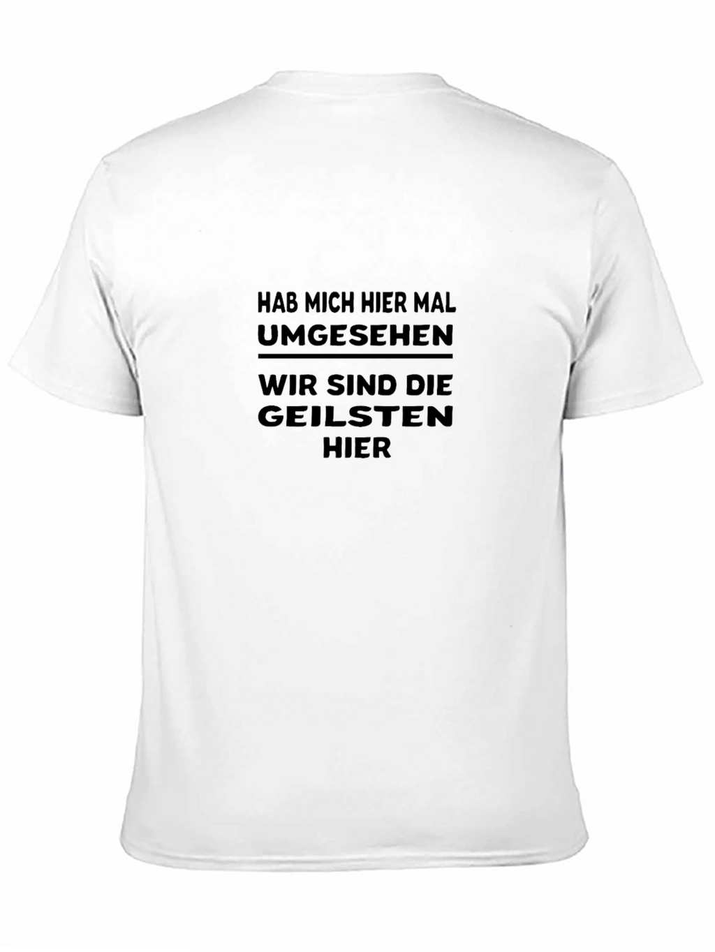 Black T-Shirt with Humorous German Text