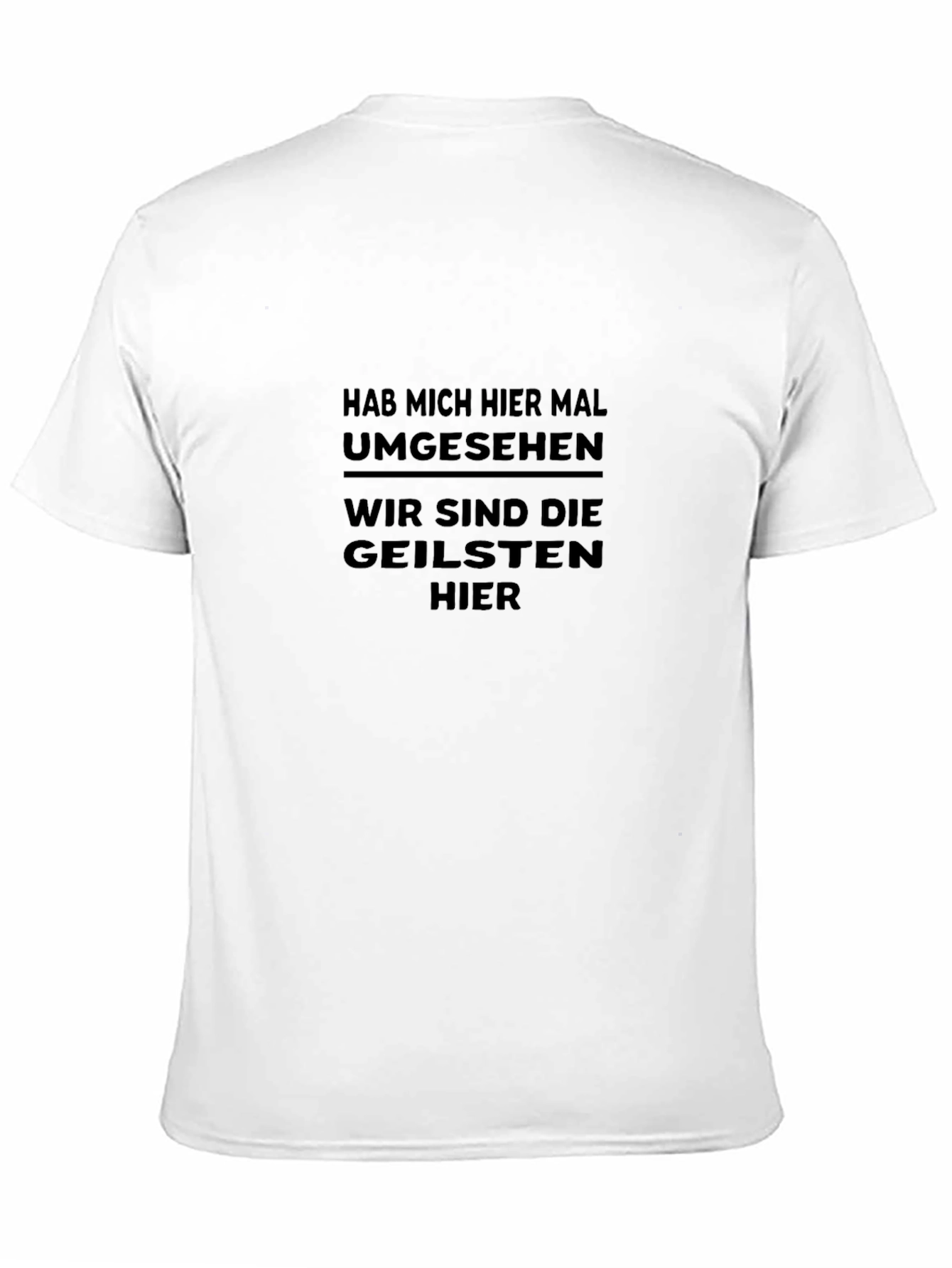 Black T-Shirt with Humorous German Text