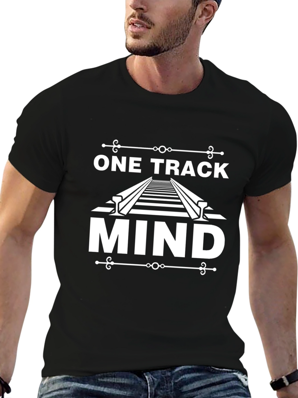 One Track Mind Graphic T-Shirt