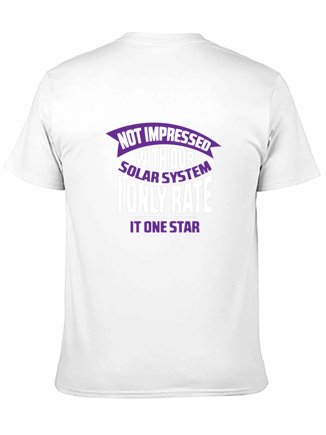 Not Impressed Solar System Graphic T-Shirt