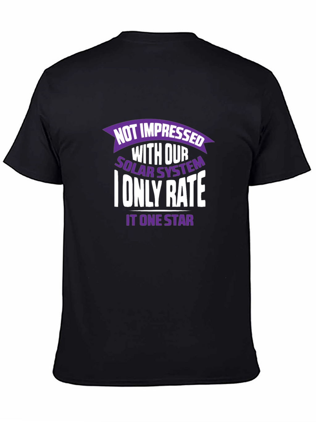 Not Impressed Solar System Graphic T-Shirt