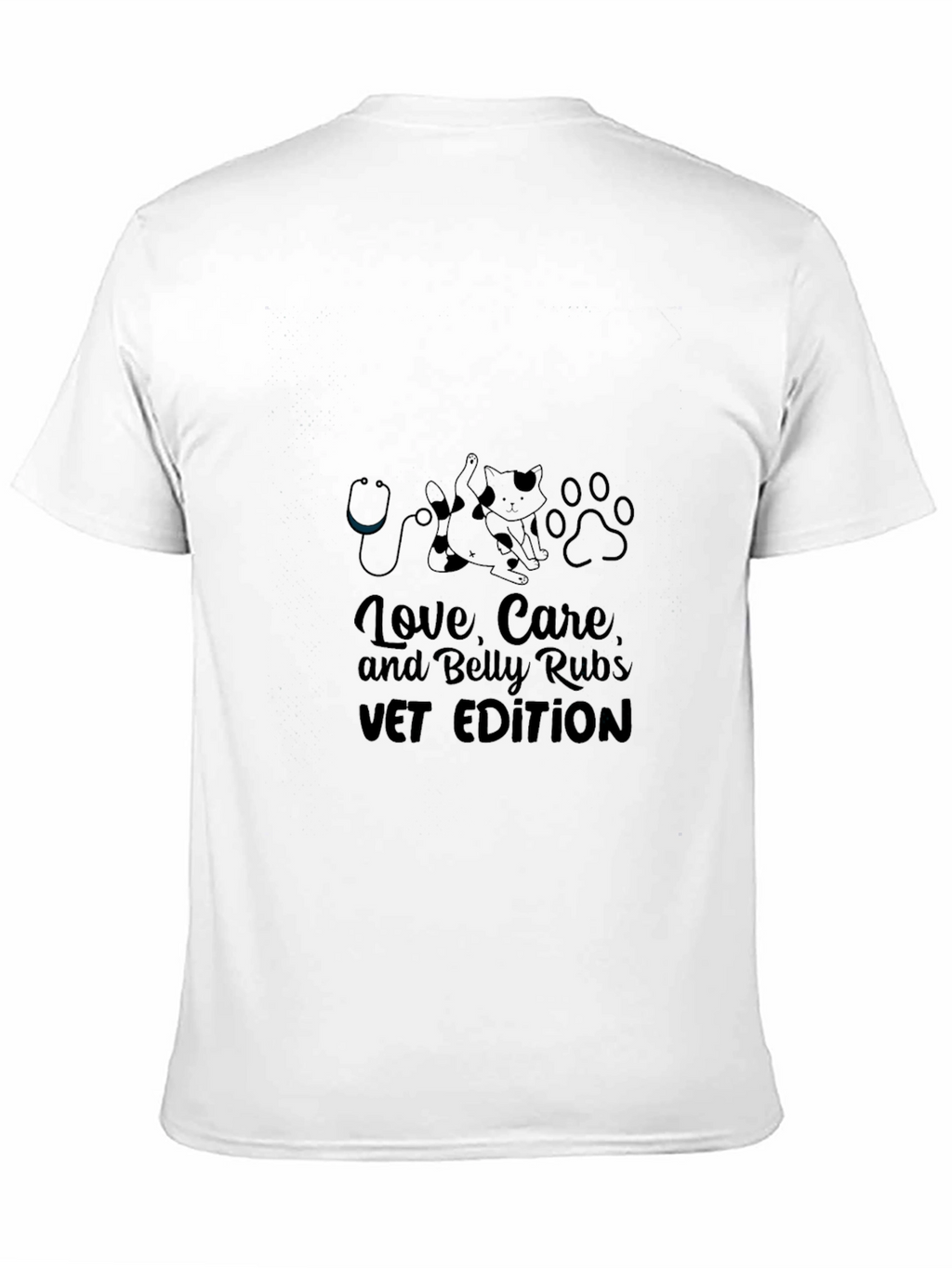 Vet Edition Love Care & Belly Rubs Black T-Shirt