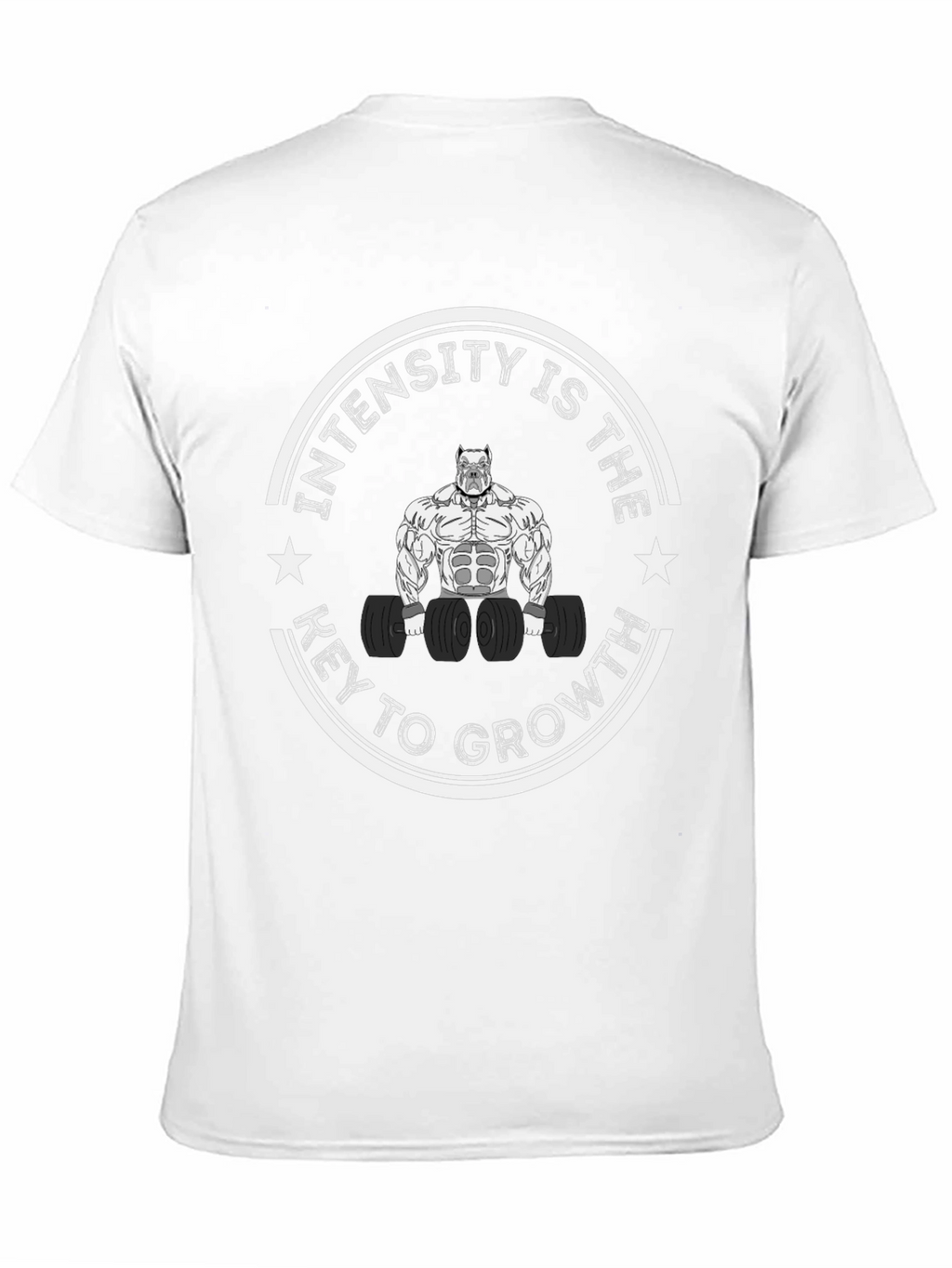 Intensity is Key to Growth Black Graphic Tee