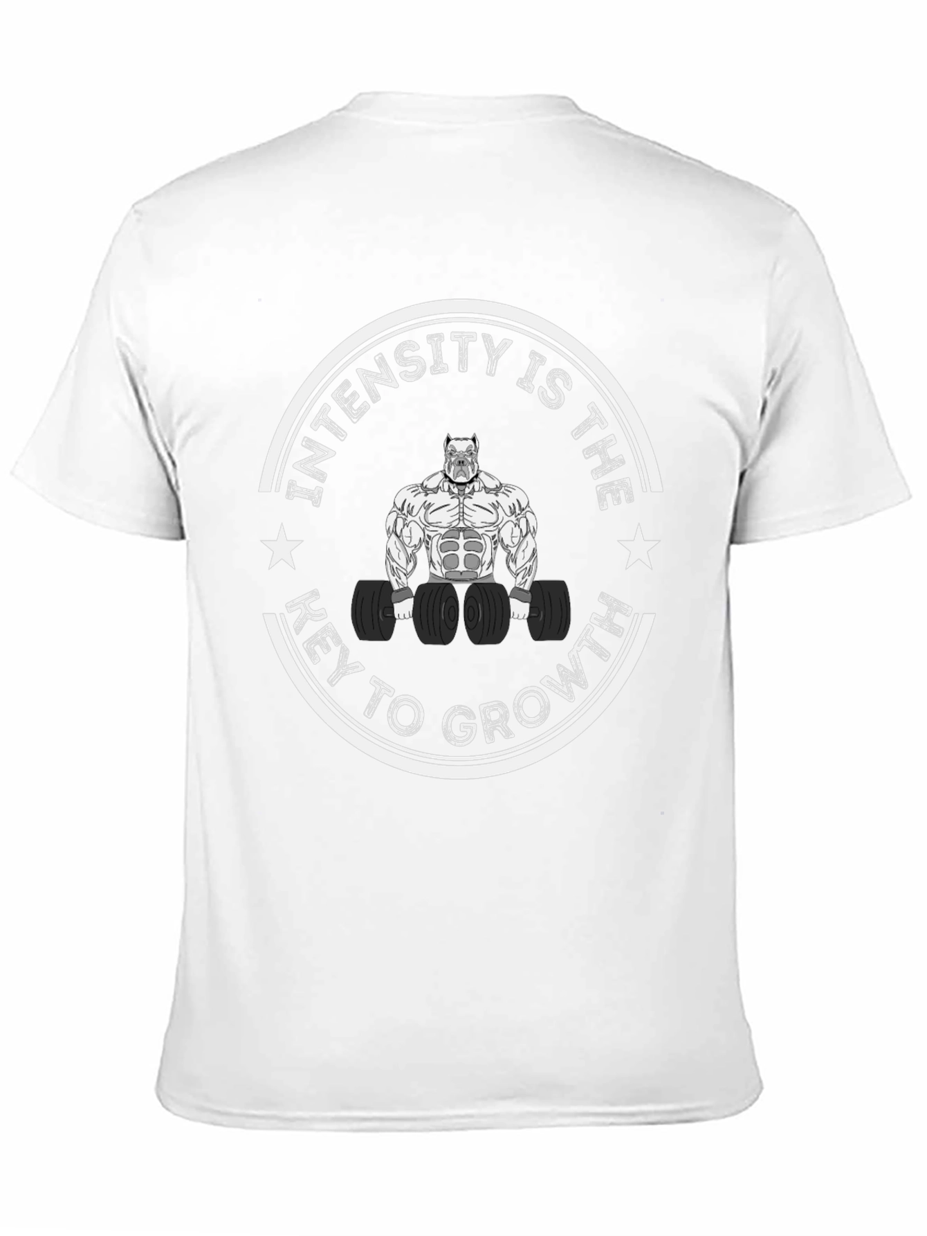 Intensity is Key to Growth Black Graphic Tee