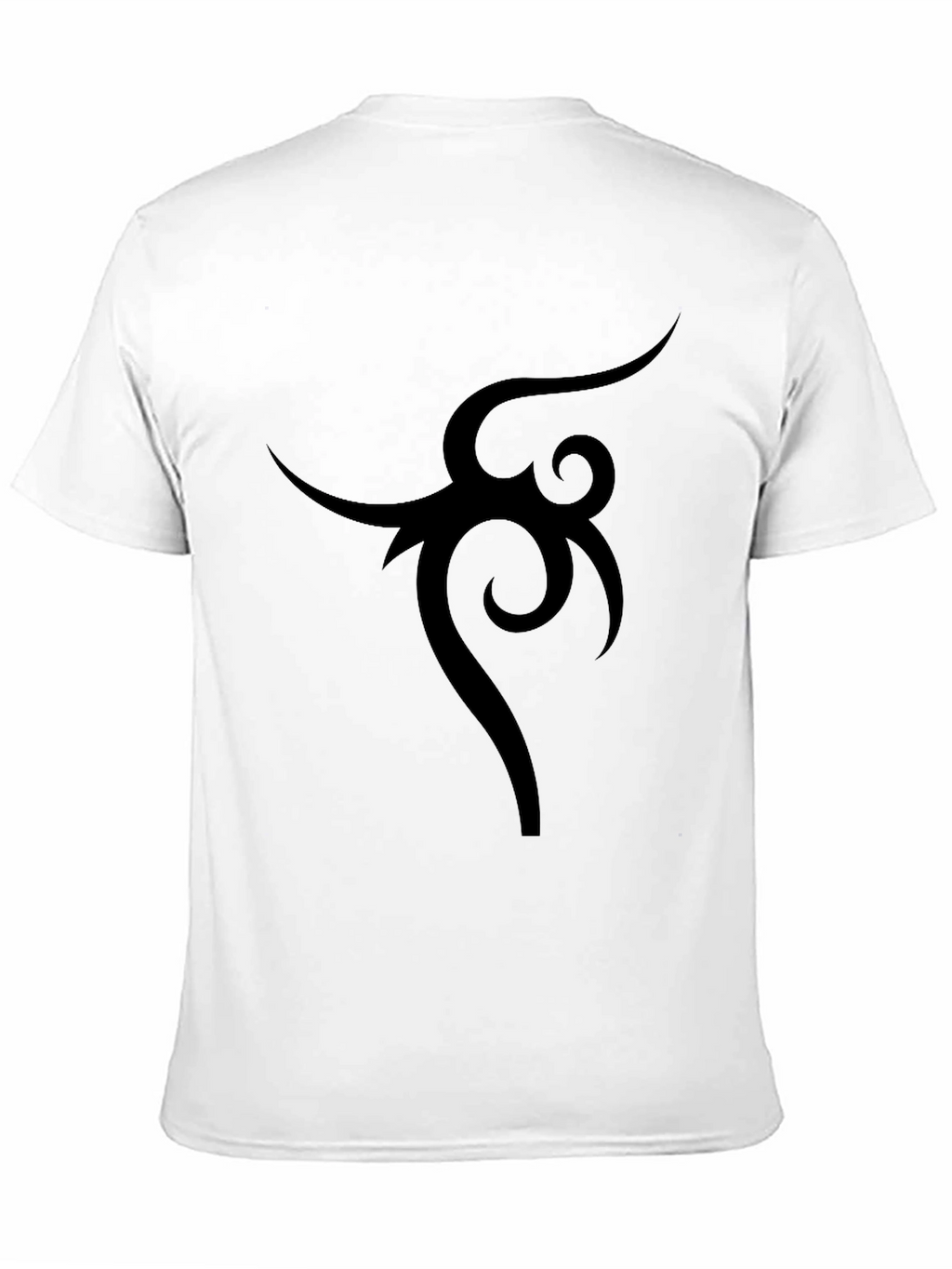 Mens Black Tribal Graphic Tee - Casual Style
