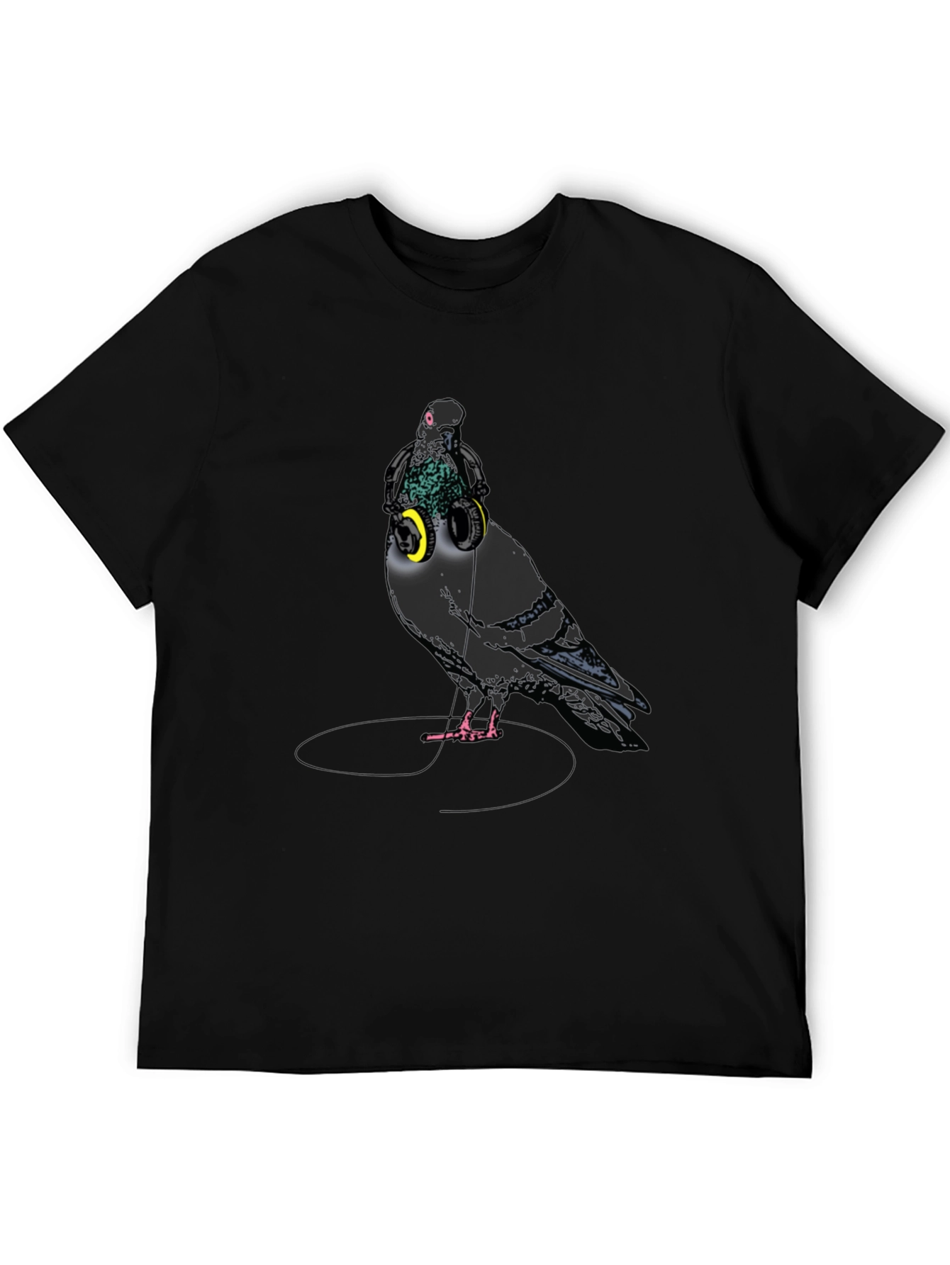 Pigeon DJ Graphic T-Shirt