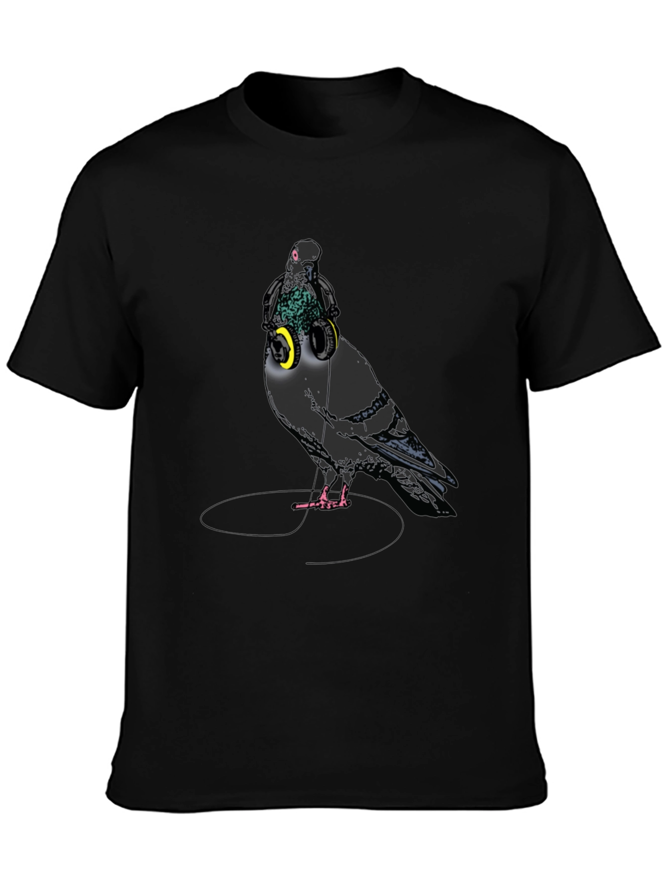 Pigeon DJ Graphic T-Shirt