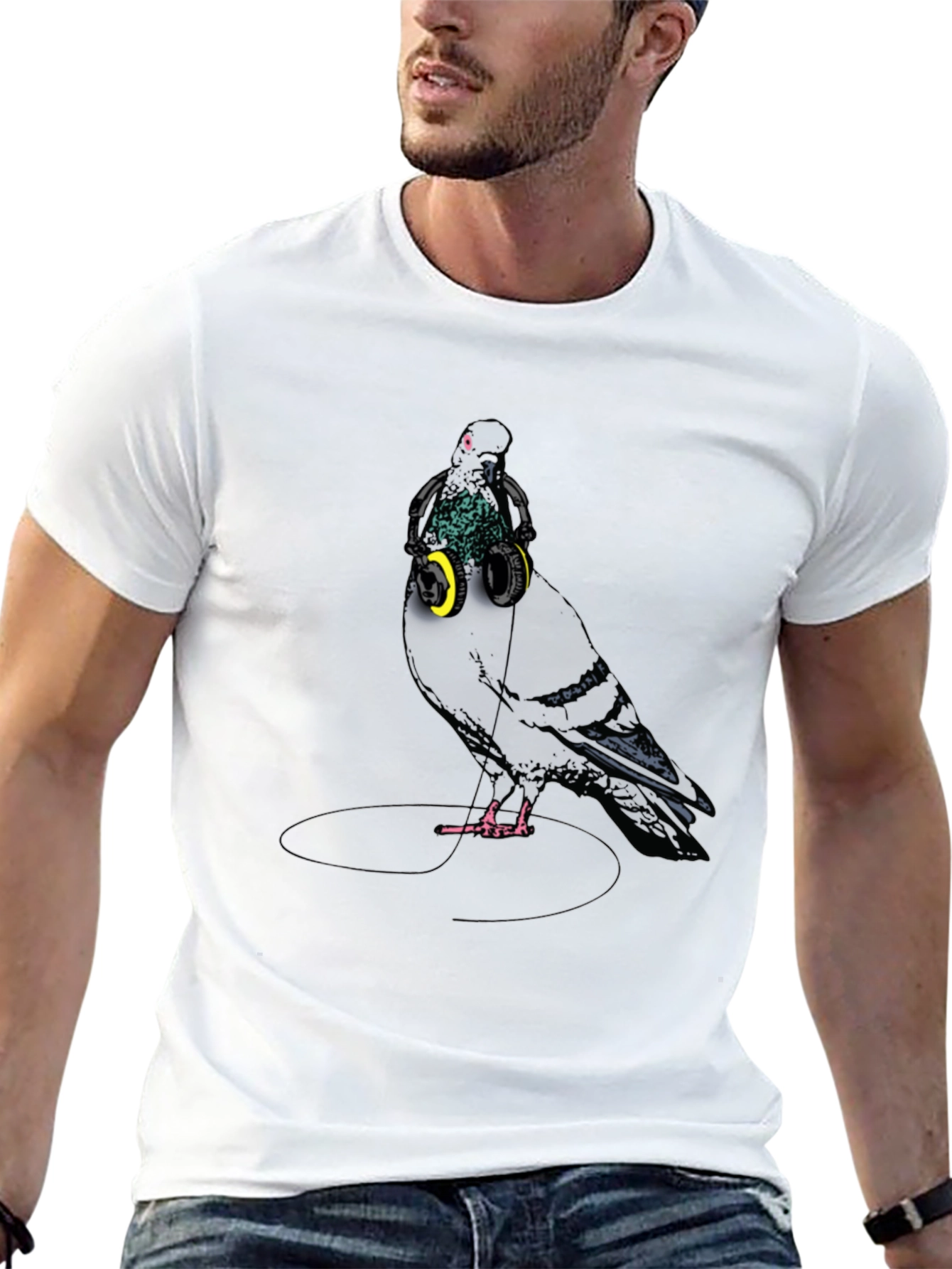 Pigeon DJ Graphic T-Shirt