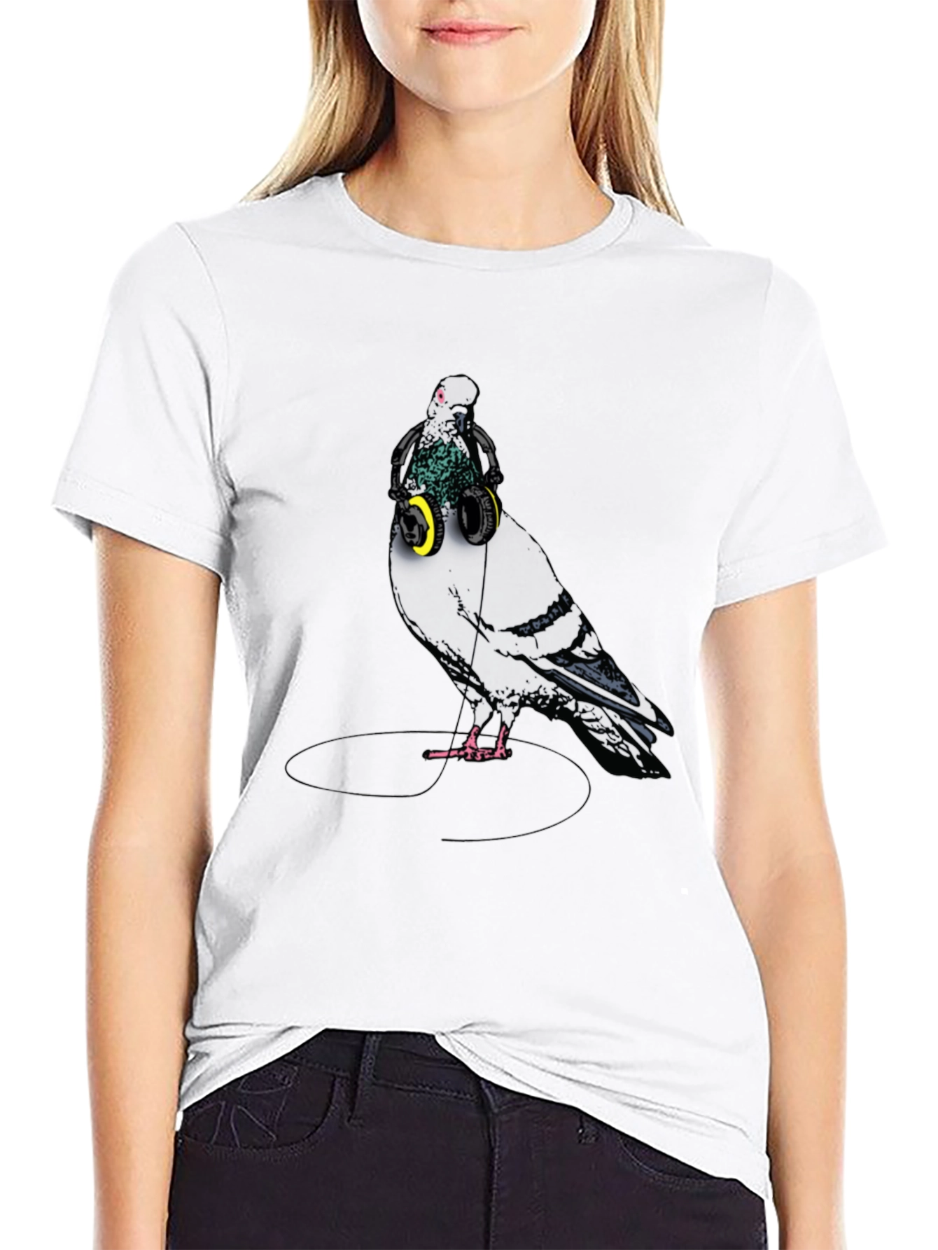 Pigeon DJ Graphic T-Shirt