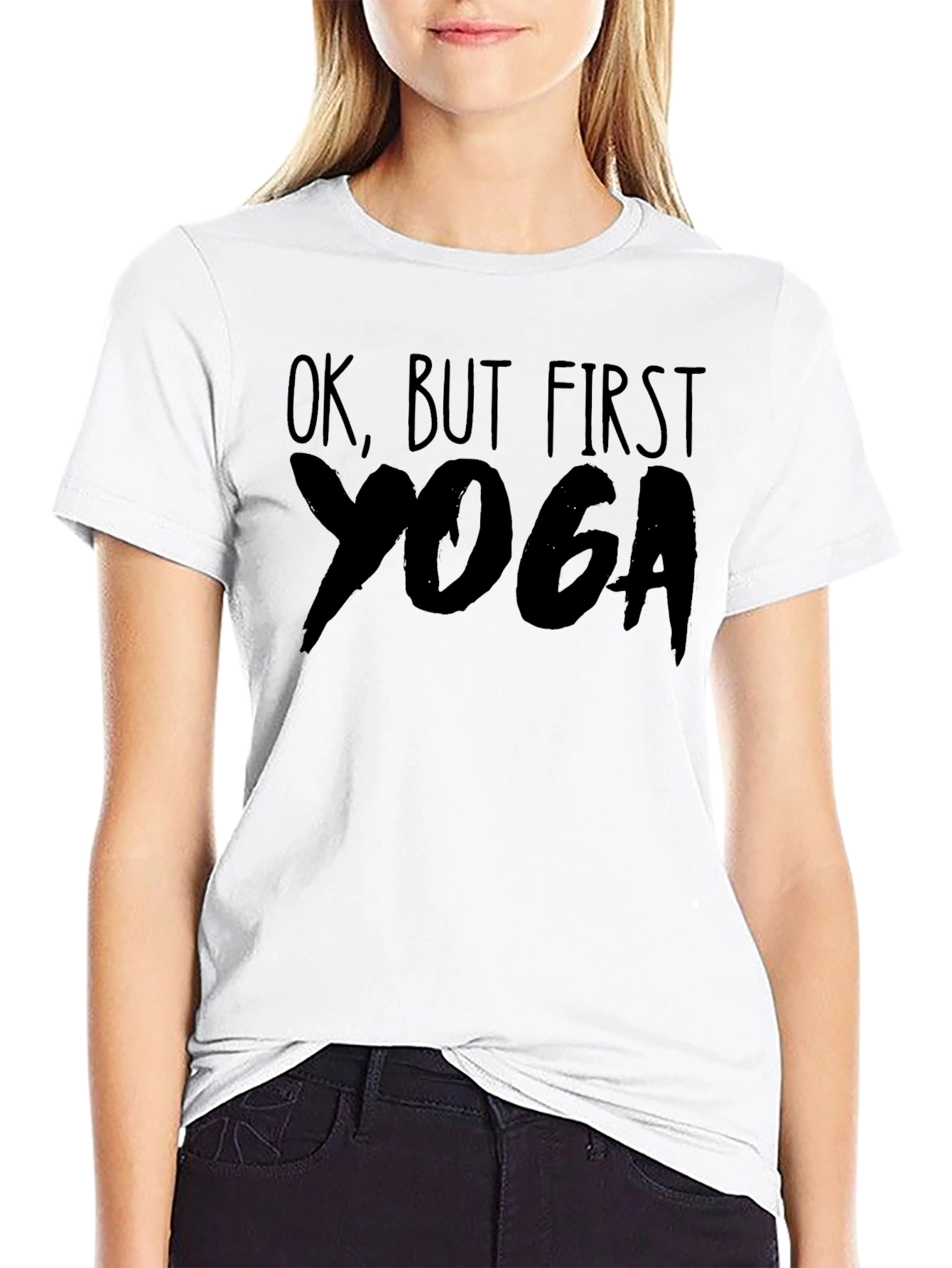 Ok But First Yoga T-Shirt