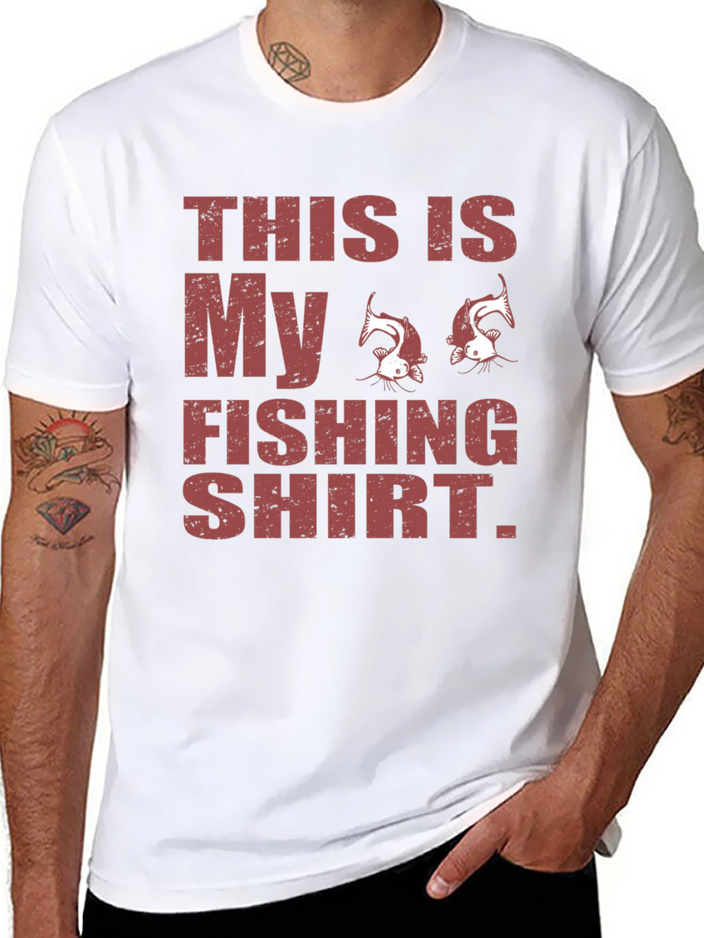 Funny Fishing Shirt - Mens Novelty Graphic Tee