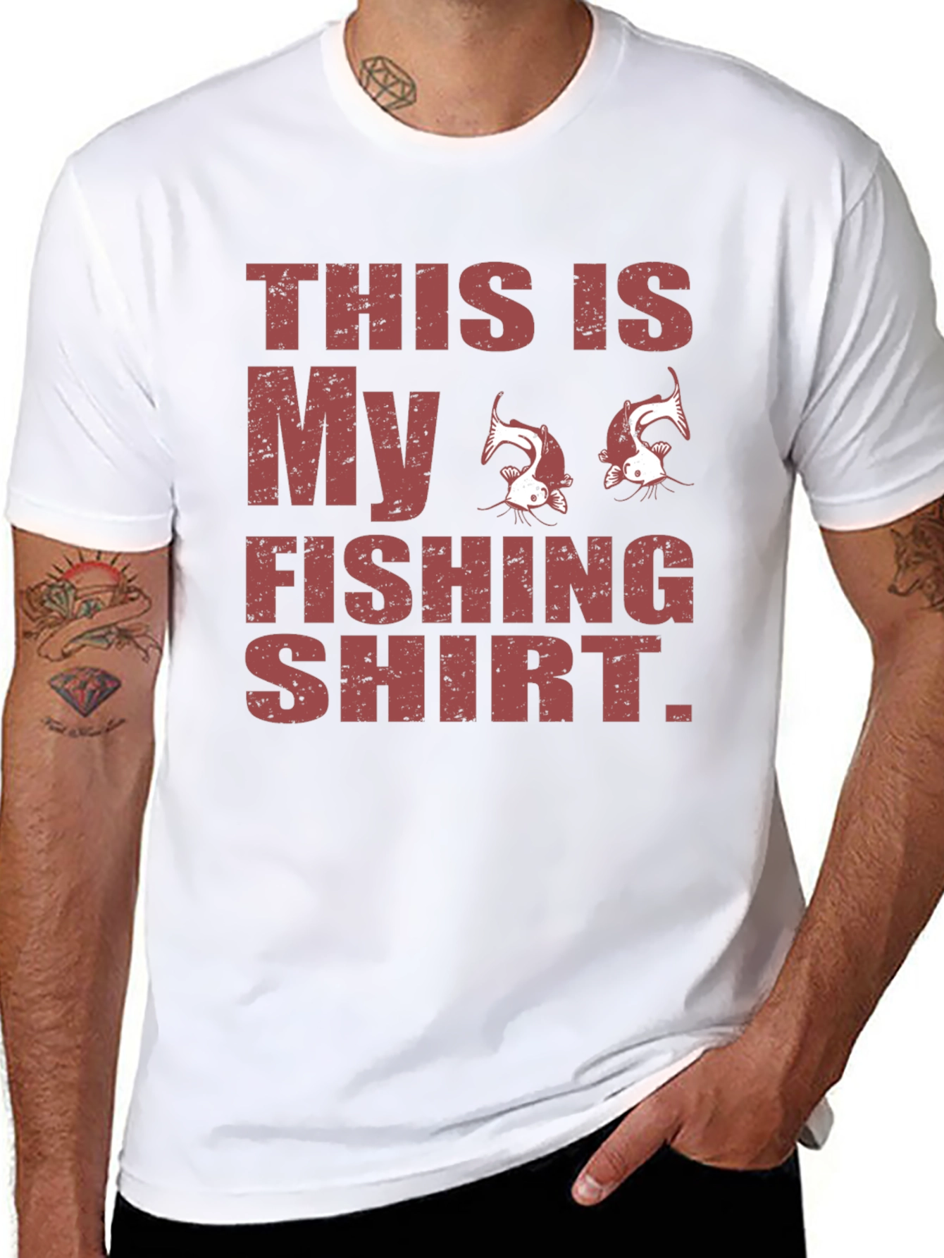 Funny Fishing Shirt - Mens Novelty Graphic Tee