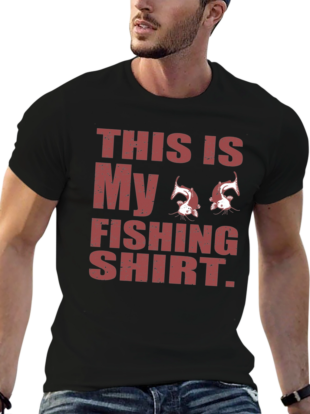 Funny Fishing Shirt - Mens Novelty Graphic Tee