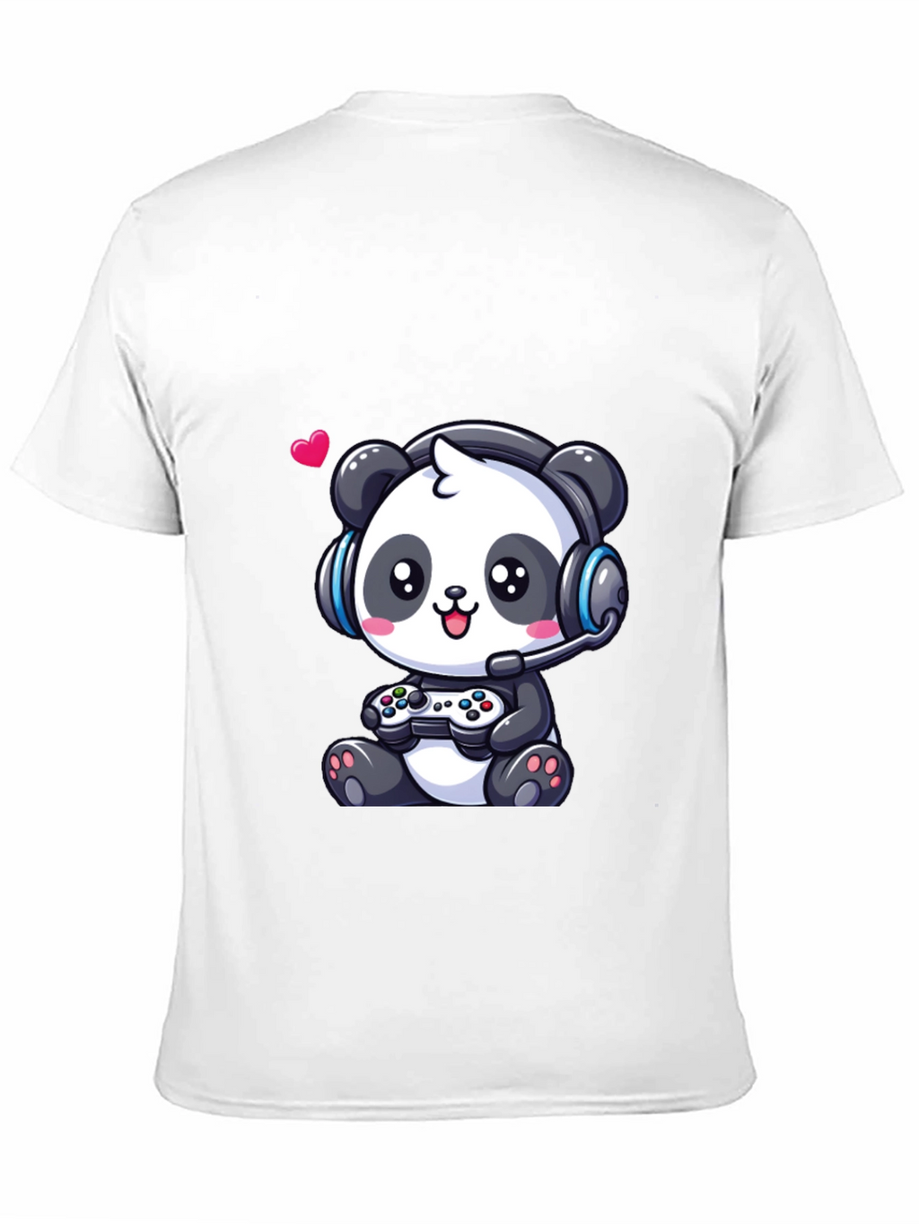 Gamer Panda T-Shirt - Cute Gaming Design