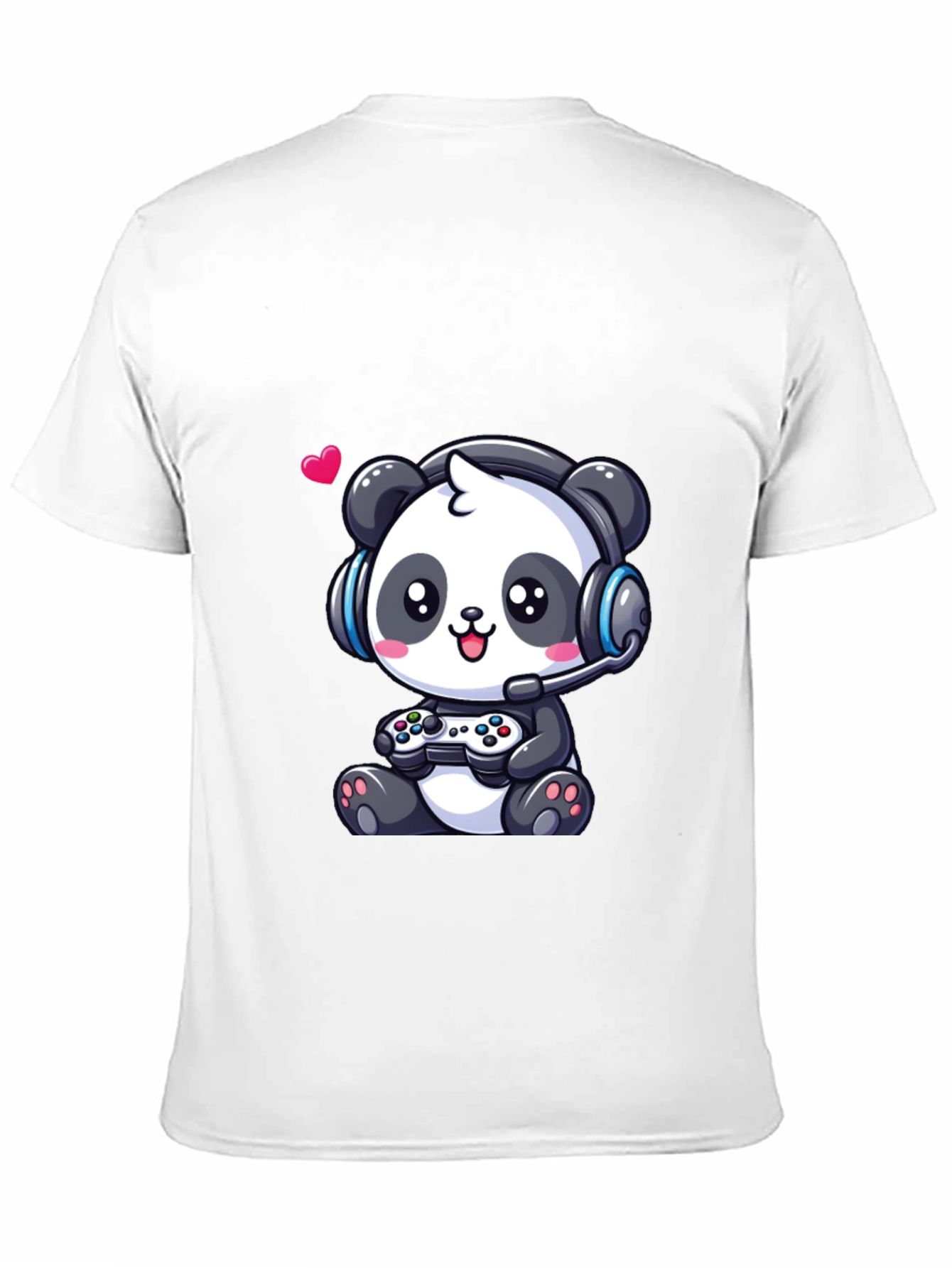 Gamer Panda T-Shirt - Cute Gaming Design