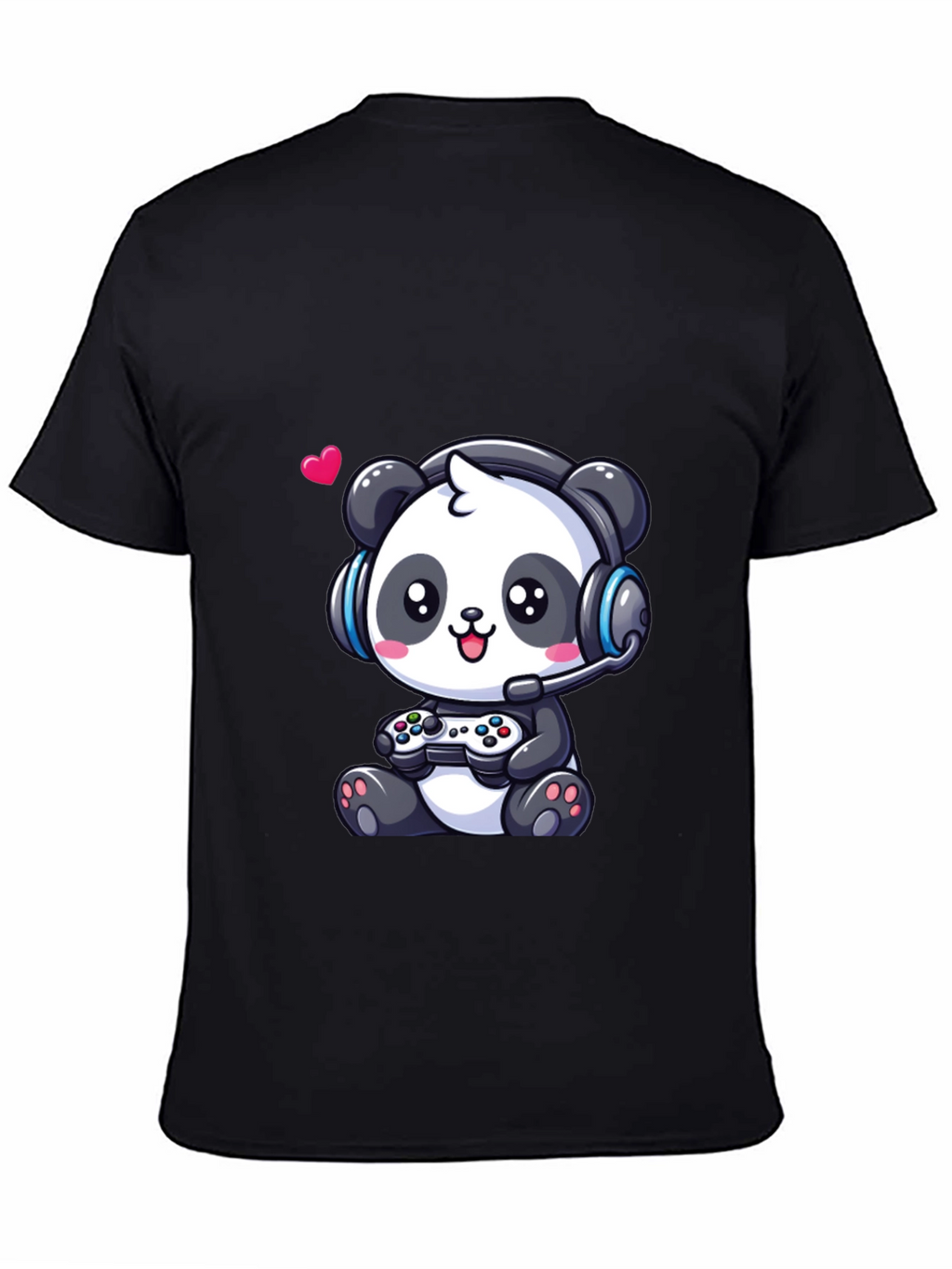 Gamer Panda T-Shirt - Cute Gaming Design