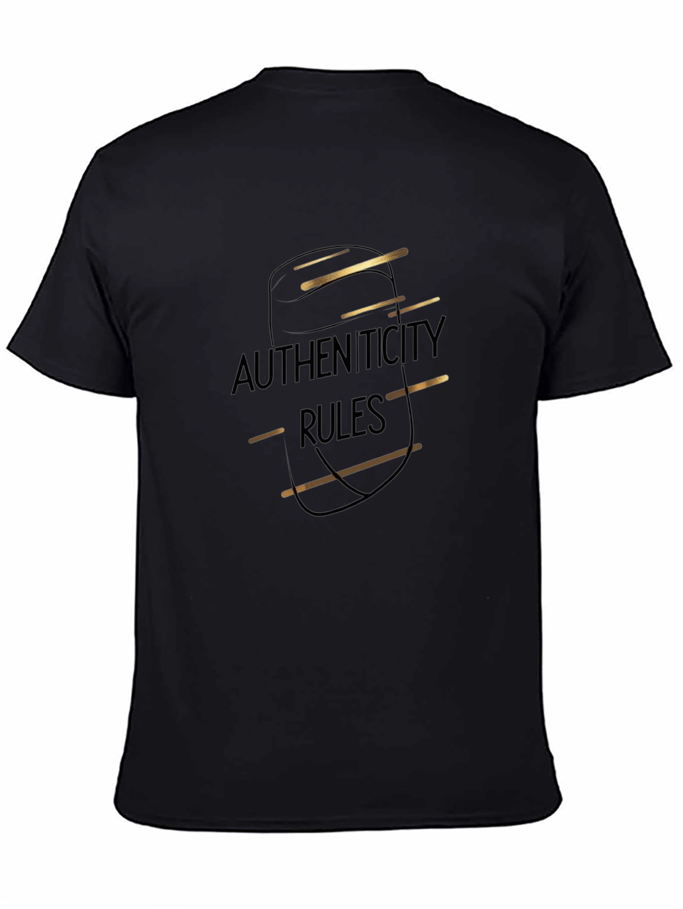 Authenticity Rules Black T-Shirt