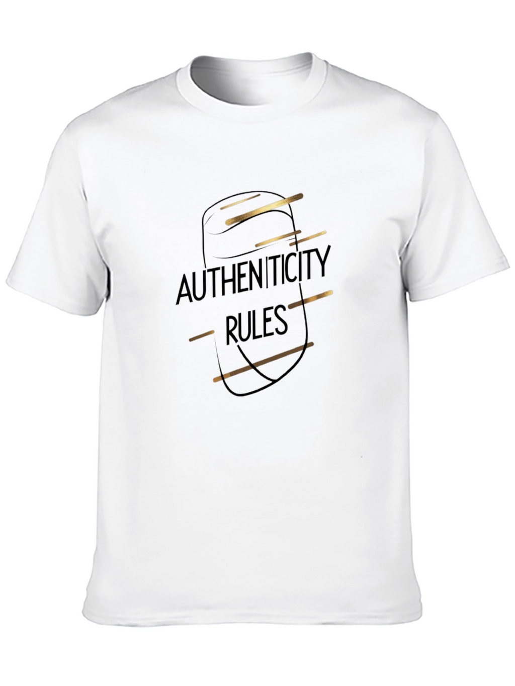 Authenticity Rules Black T-Shirt
