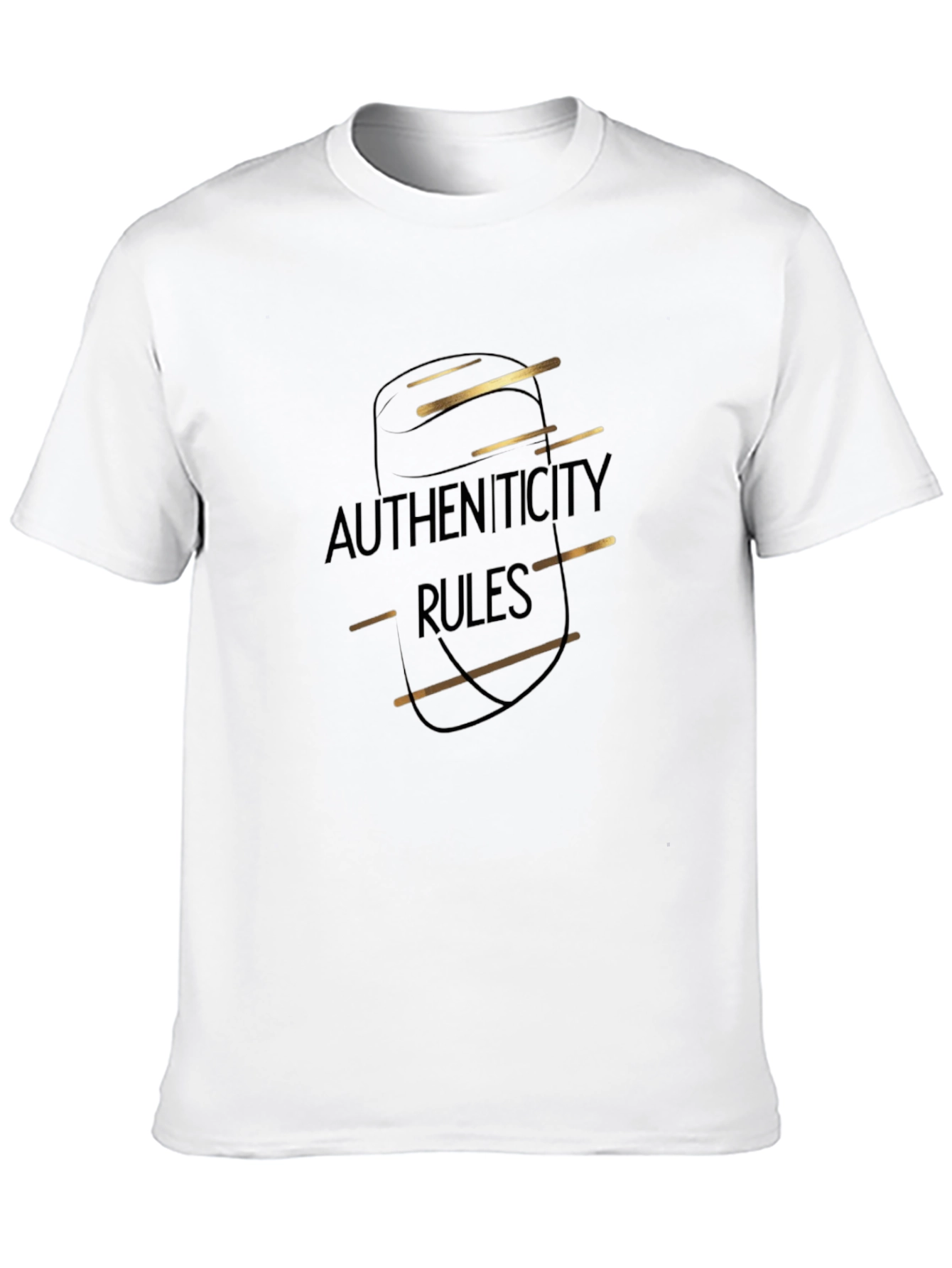 Authenticity Rules Black T-Shirt