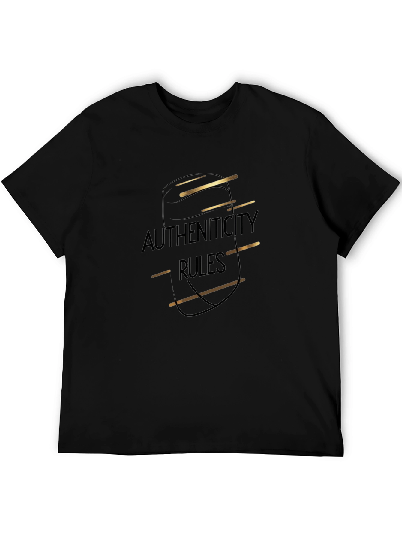 Authenticity Rules Black T-Shirt