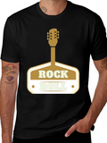 Rock and Roll Guitar T-Shirt - Classic Design
