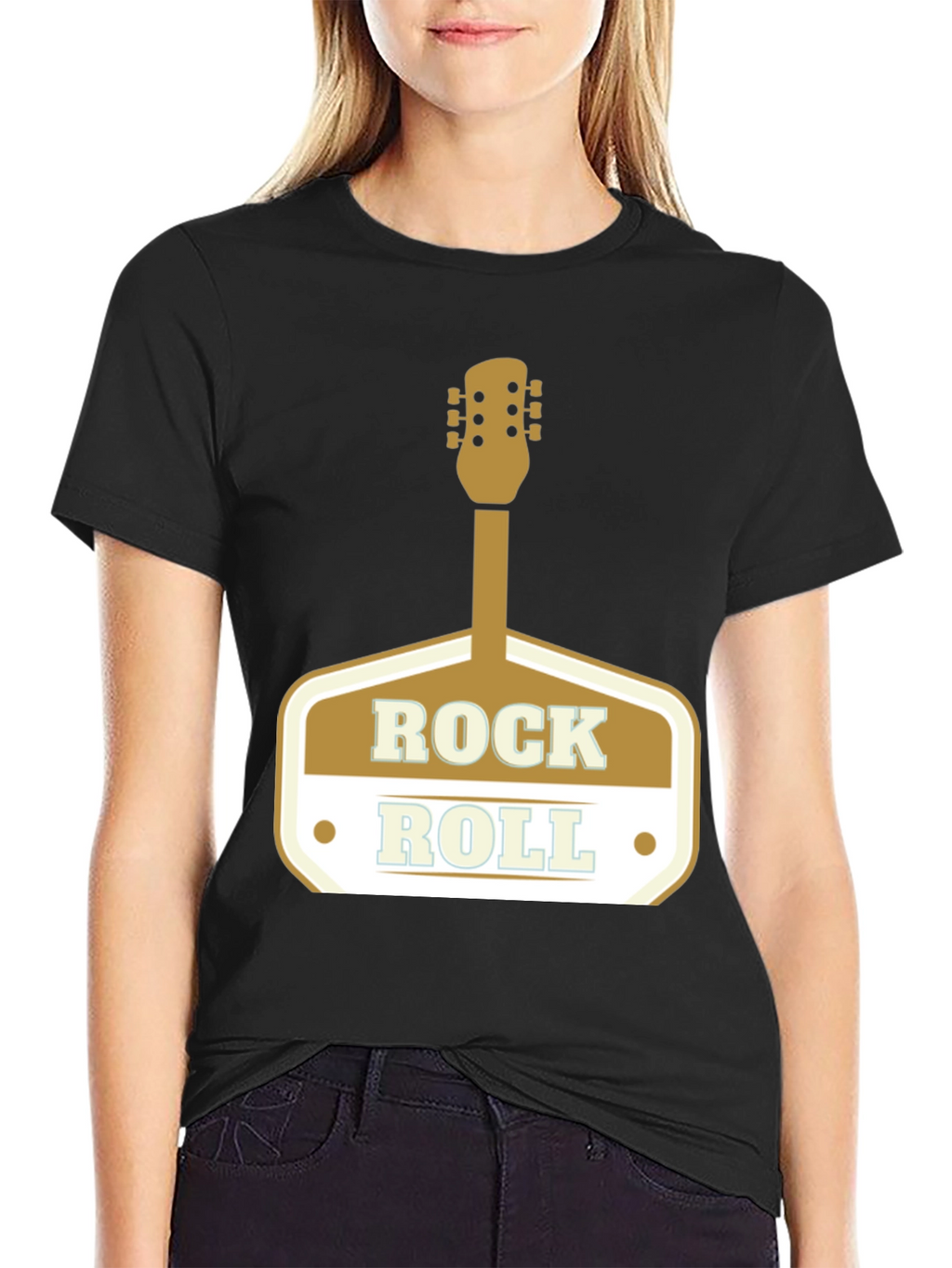 Rock and Roll Guitar T-Shirt - Classic Design
