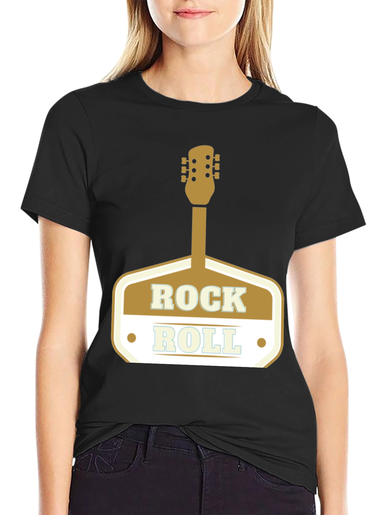 Rock and Roll Guitar T-Shirt - Classic Design