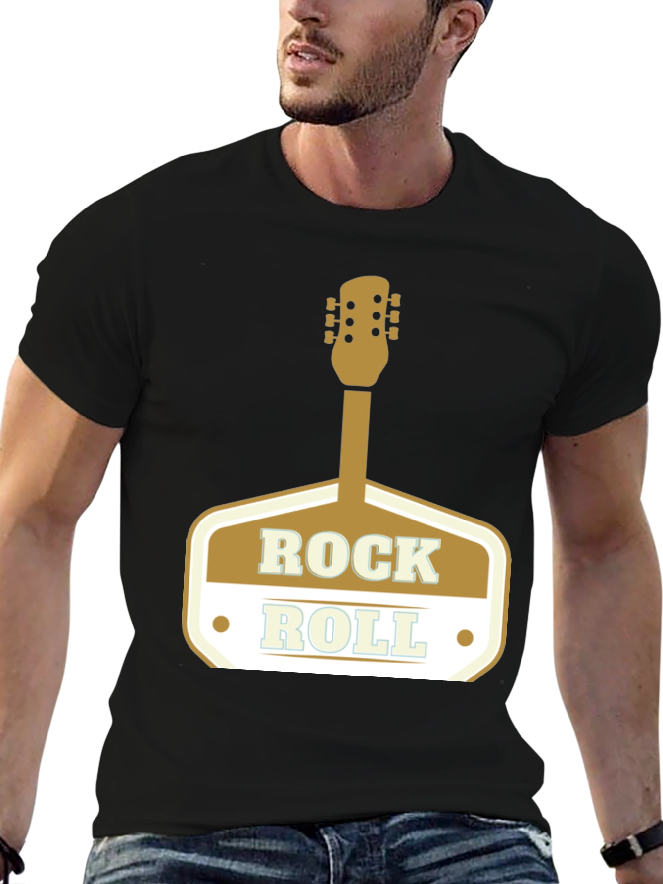 Rock and Roll Guitar T-Shirt - Classic Design