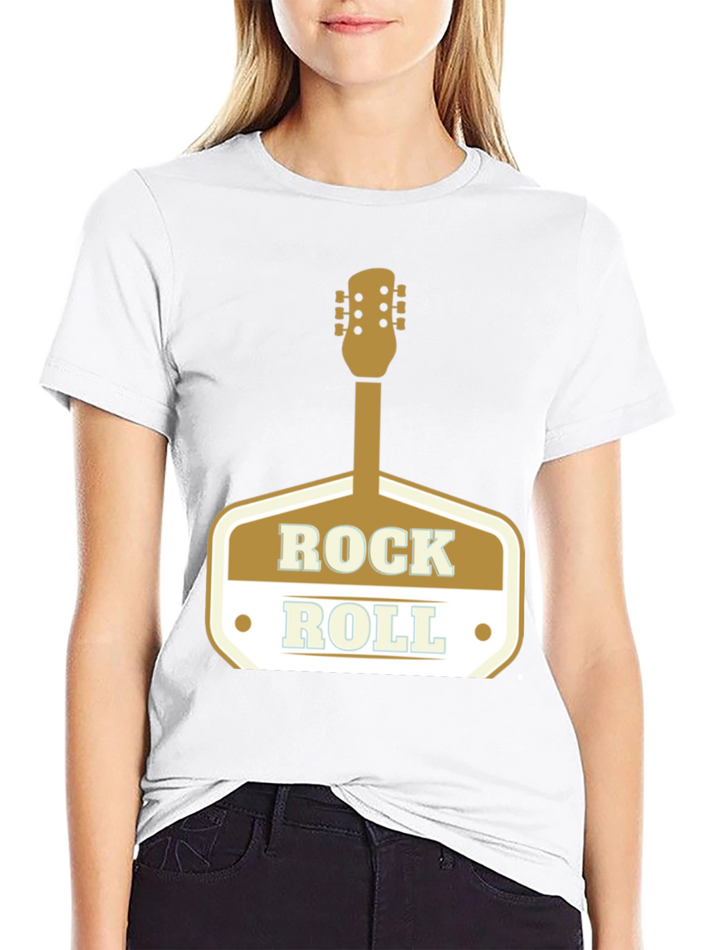 Rock and Roll Guitar T-Shirt - Classic Design