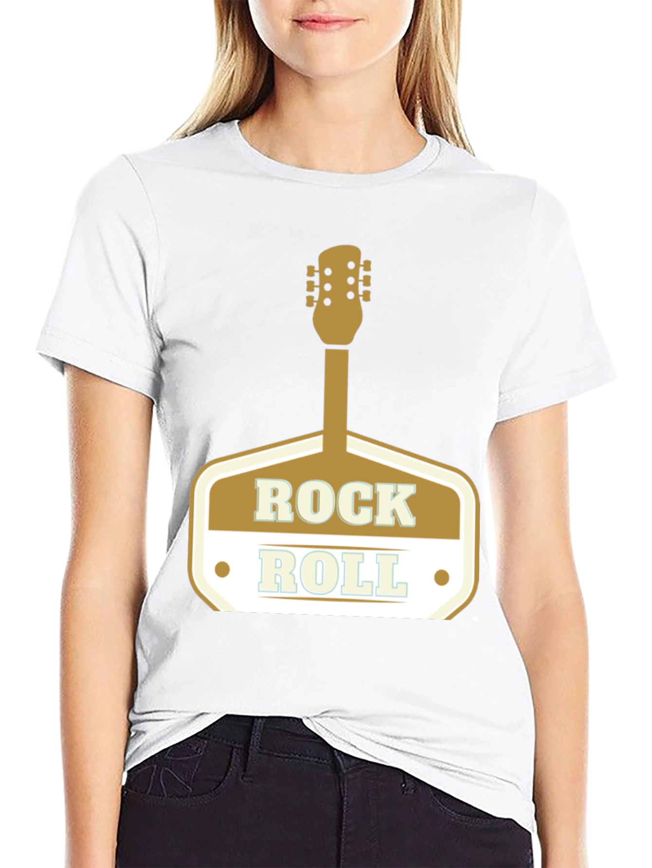 Rock and Roll Guitar T-Shirt - Classic Design