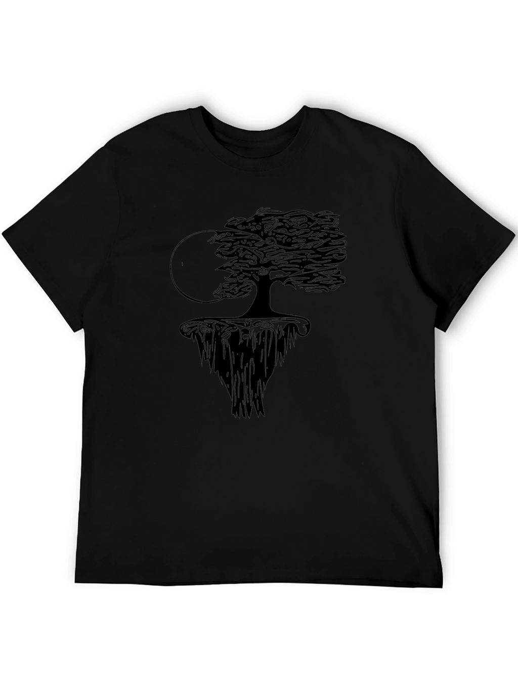 Mystic Tree Graphic T-Shirt - Mens Black Tee