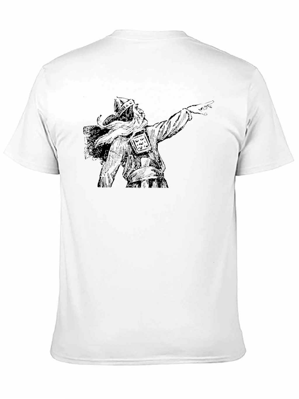 Black T-Shirt with Viking Graphic