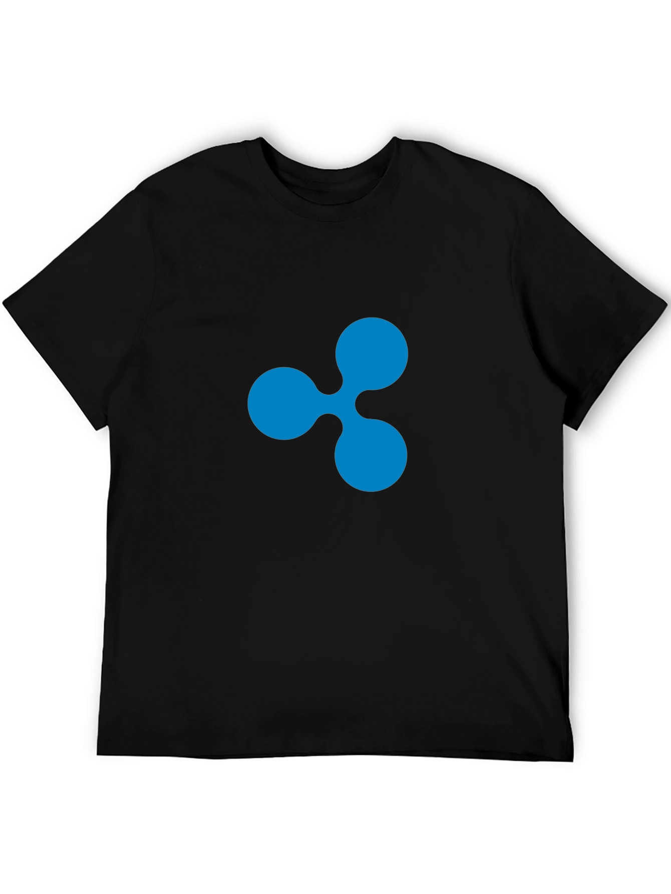 Ripple Crypto Black T-Shirt - Modern Casual Wear