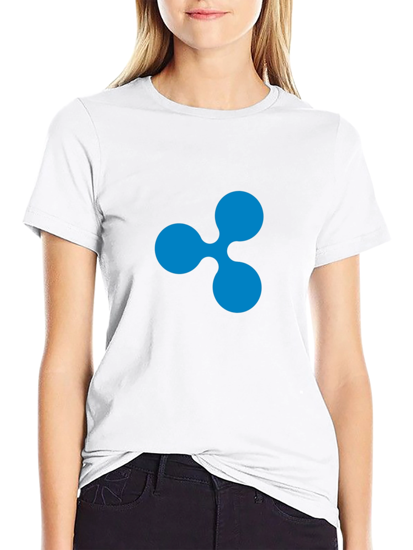 Ripple Crypto Black T-Shirt - Modern Casual Wear