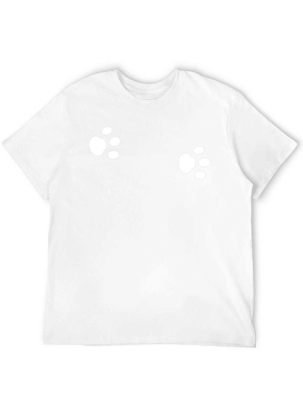 Mens Black Paw Print T-Shirt