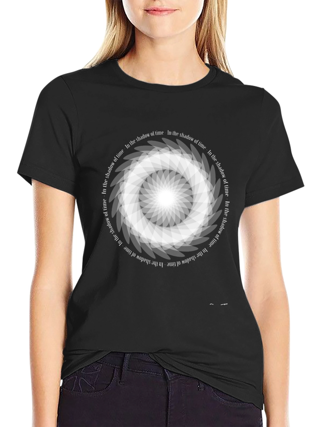 Shadow of Time Graphic Tee - Black