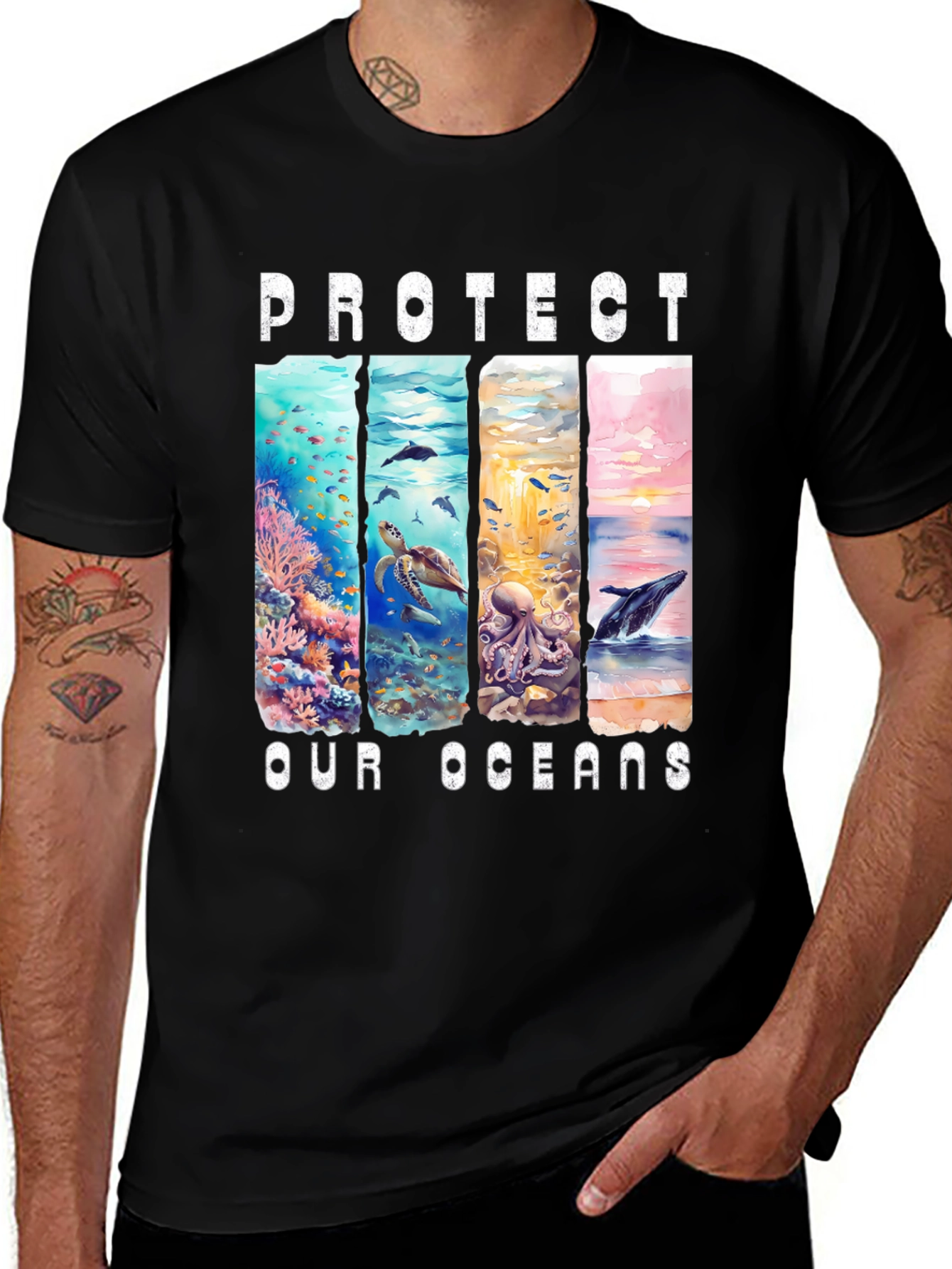 Protect Our Oceans Graphic T-Shirt