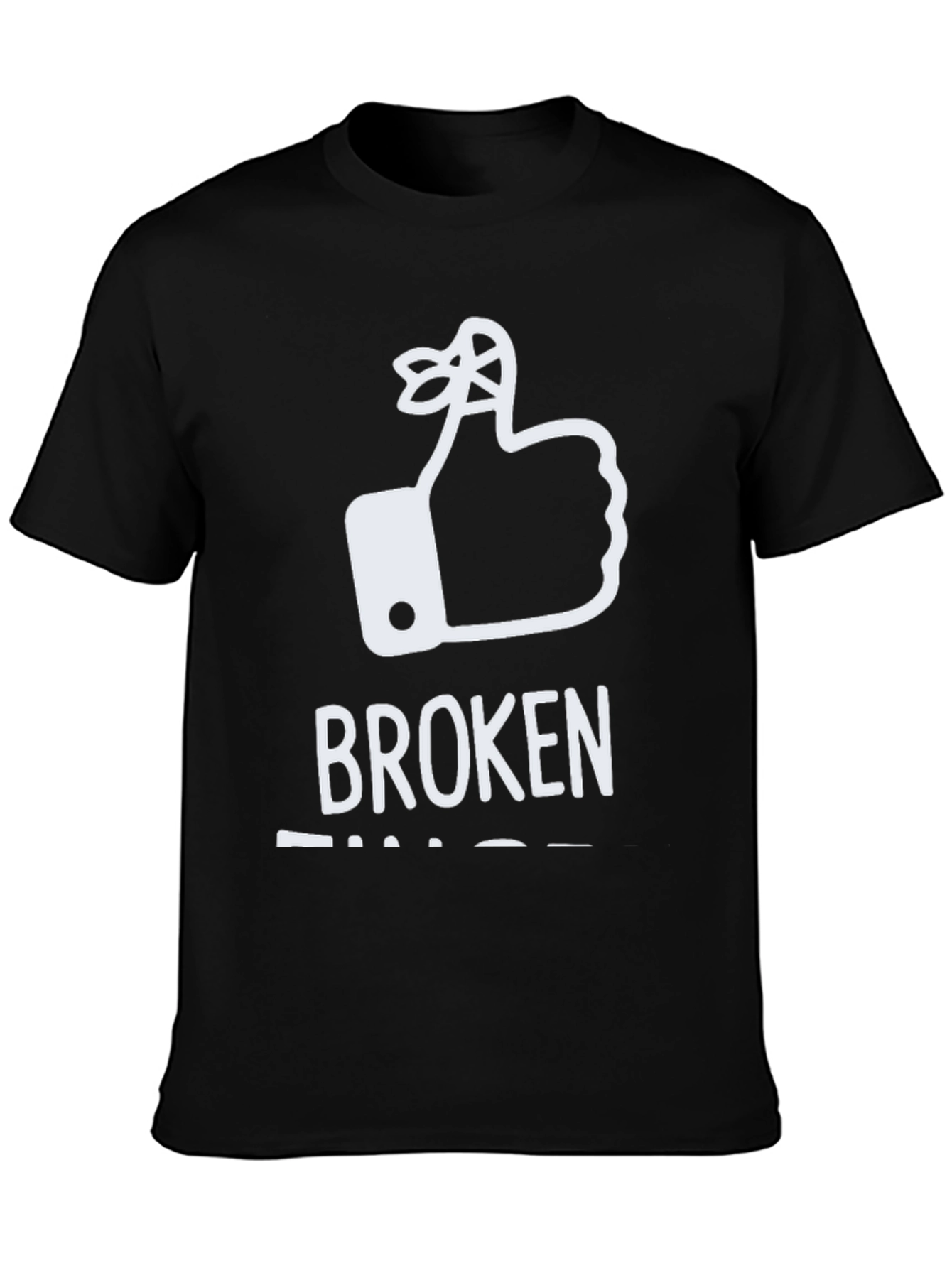 Broken Fingers T-Shirt: Funny Reminder Humor Tee