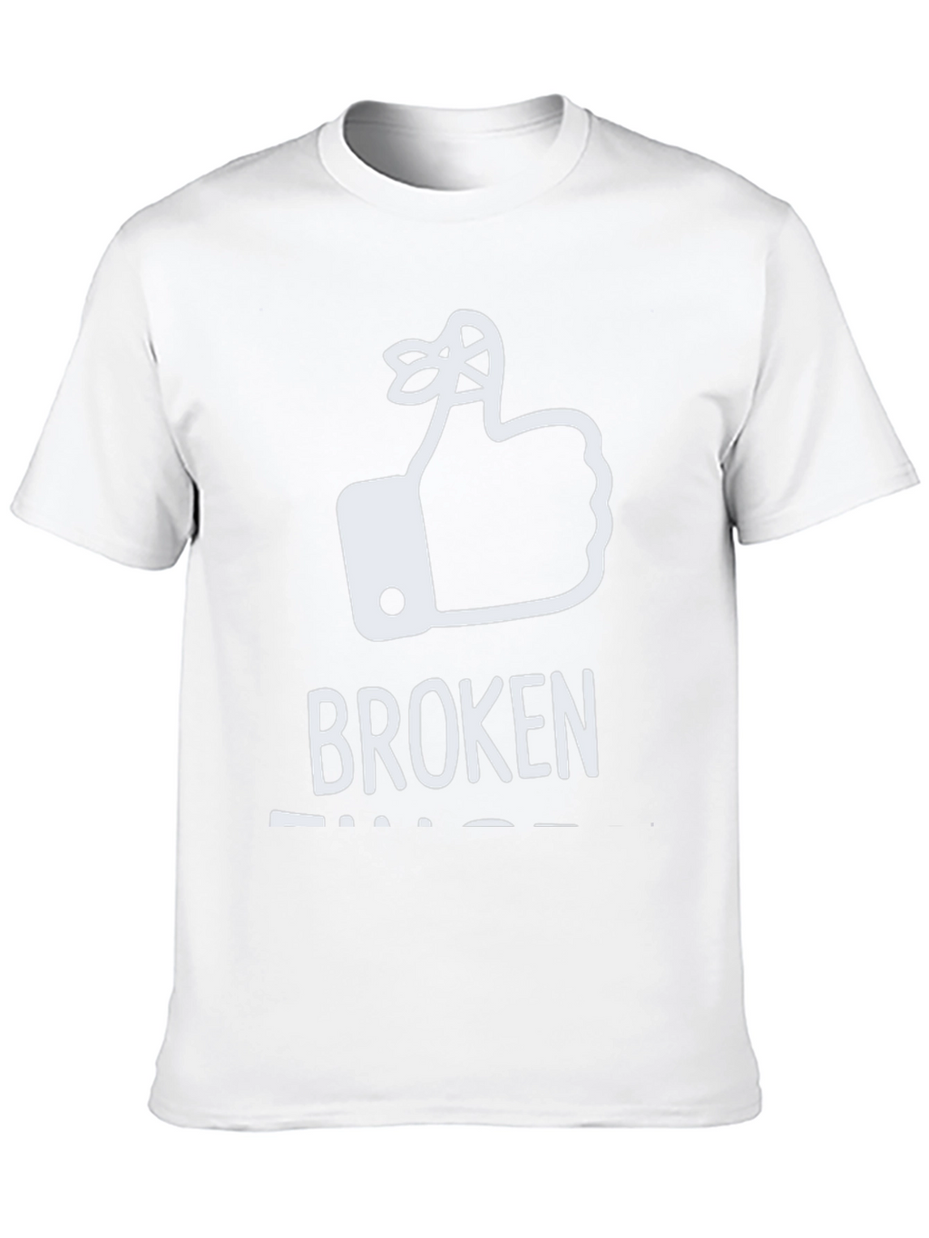 Broken Fingers T-Shirt: Funny Reminder Humor Tee