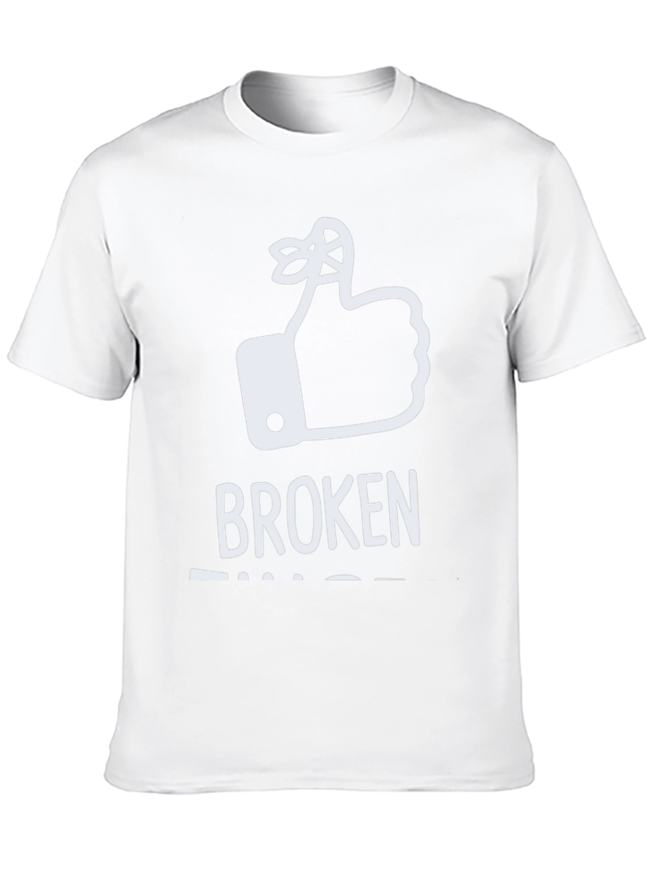 Broken Fingers T-Shirt: Funny Reminder Humor Tee