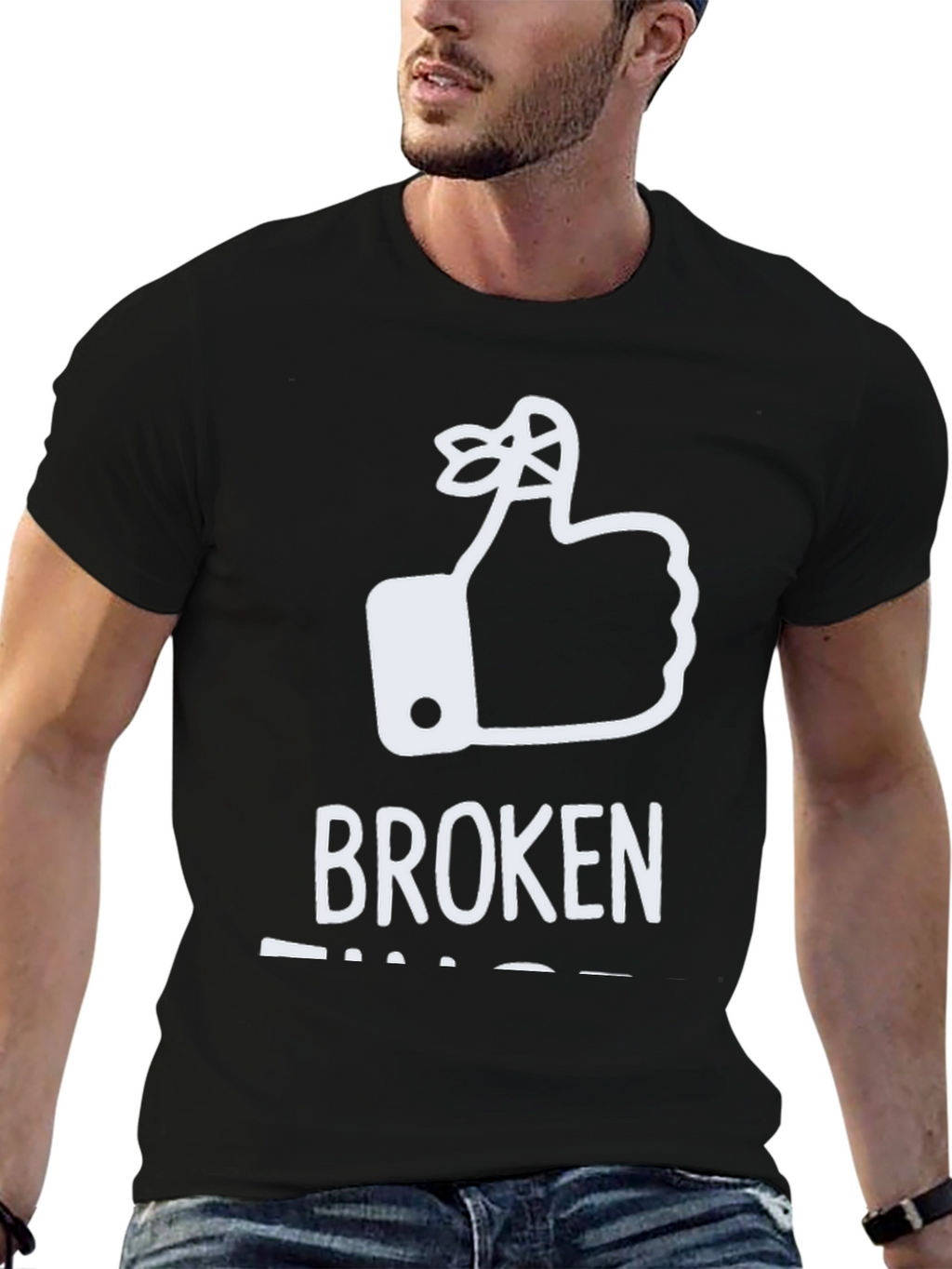 Broken Fingers T-Shirt: Funny Reminder Humor Tee