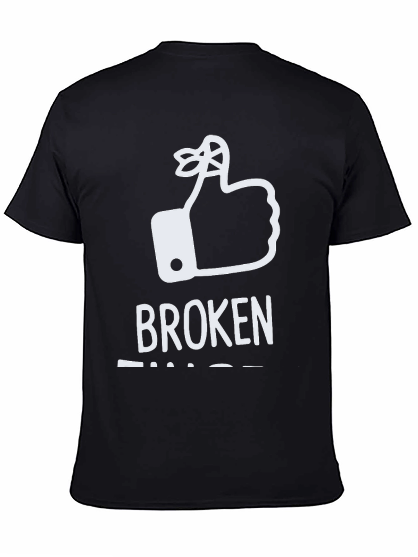 Broken Fingers T-Shirt: Funny Reminder Humor Tee