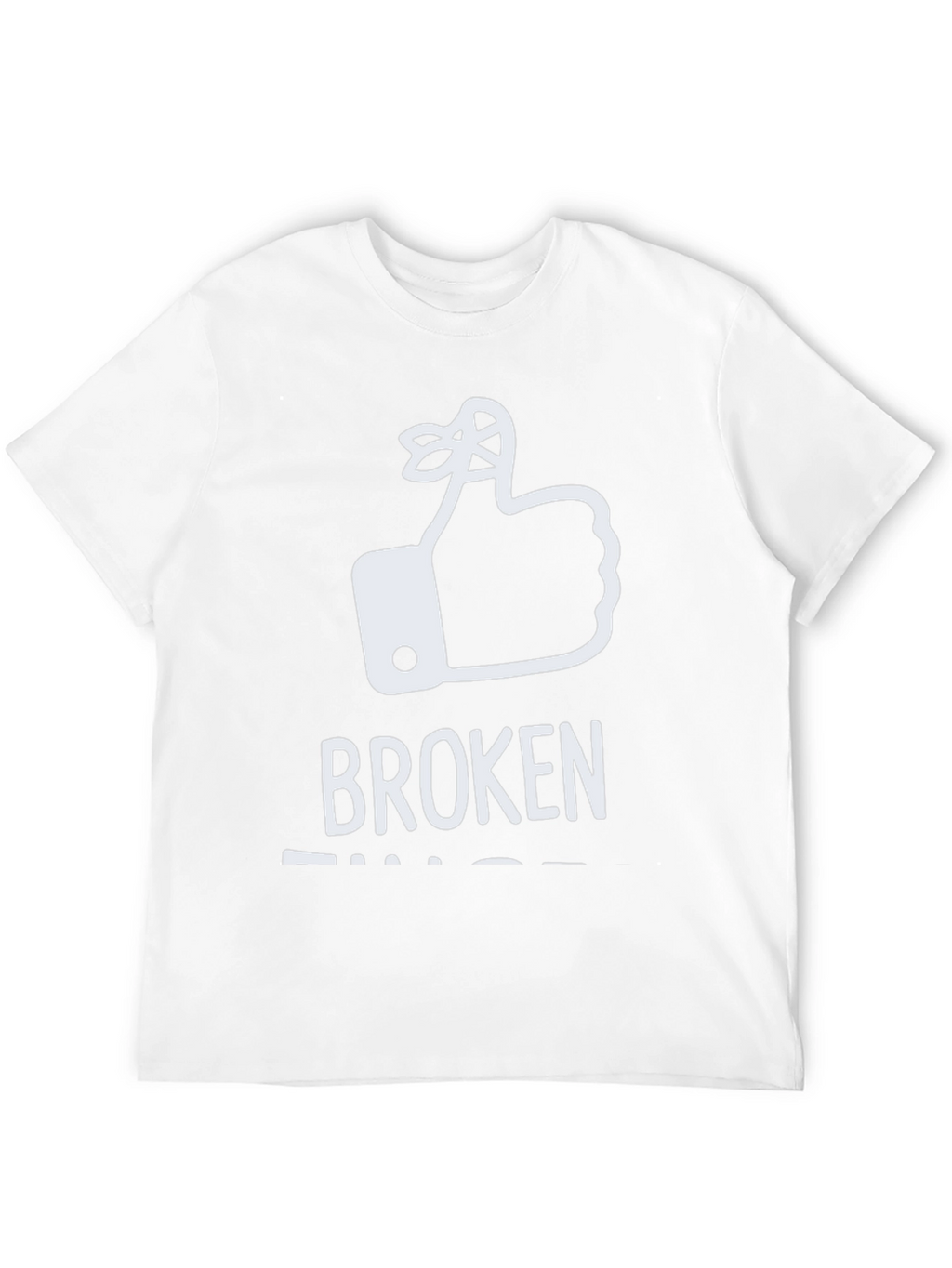 Broken Fingers T-Shirt: Funny Reminder Humor Tee