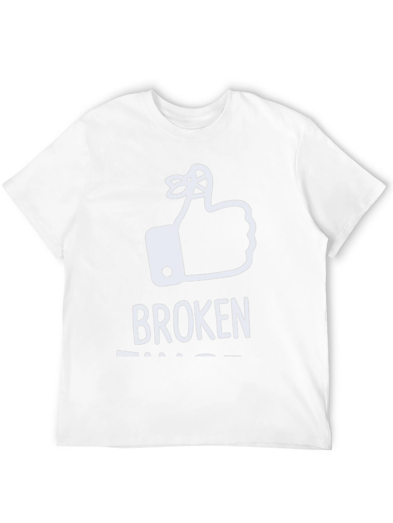 Broken Fingers T-Shirt: Funny Reminder Humor Tee
